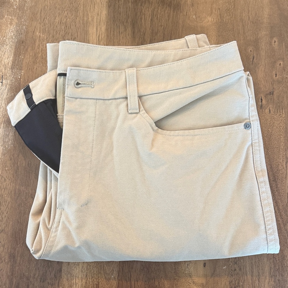 Lululemon Commissioner Tan Pants 34x32